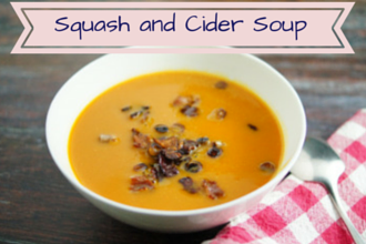 Squash and Cider apple soup