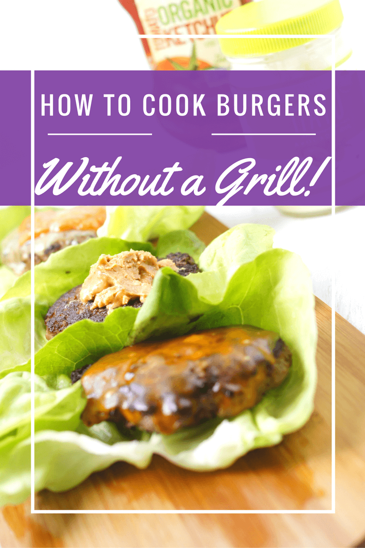 How to cook burgers without a grill