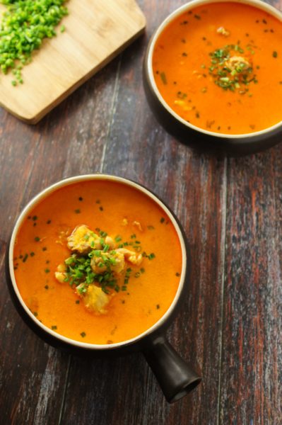 curried pumpkin soup with chicken