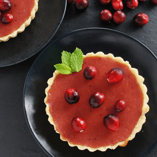 Cranberry Curd Tart recipe, beautiful easy desert for the holidays