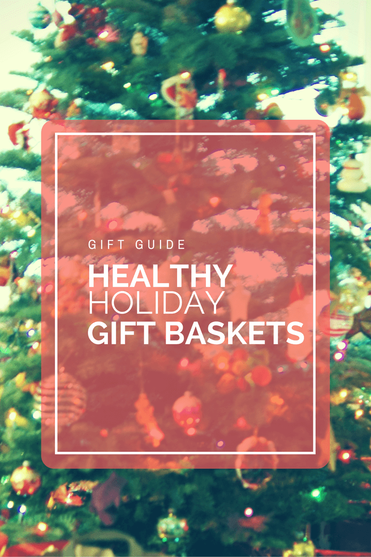 Ideas for healthy holiday gift baskets. A gift guide for all the health enthusiasts in your life! www.arealfoodjourney.com