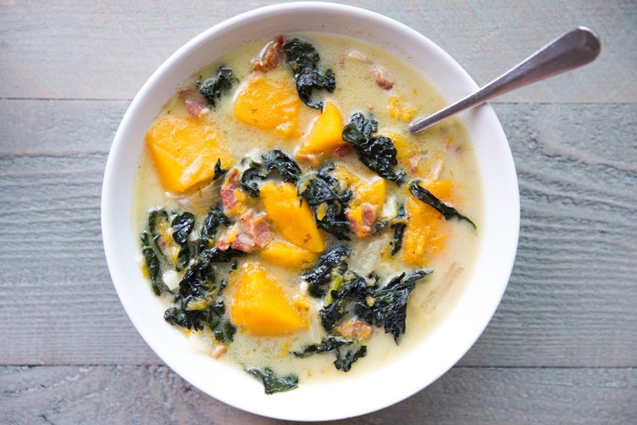 Use the oven and the stove for this soup! Fairly easy to make!