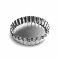 Fox Run 4590 Tartlet/Quiche Pan with Removable Bottom, Tin-Plated Steel, 4-Inch, Set of 4